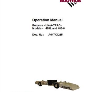 CAT Scoop 488L 488 4112 Operation and Maintenance Manual BI630000 1