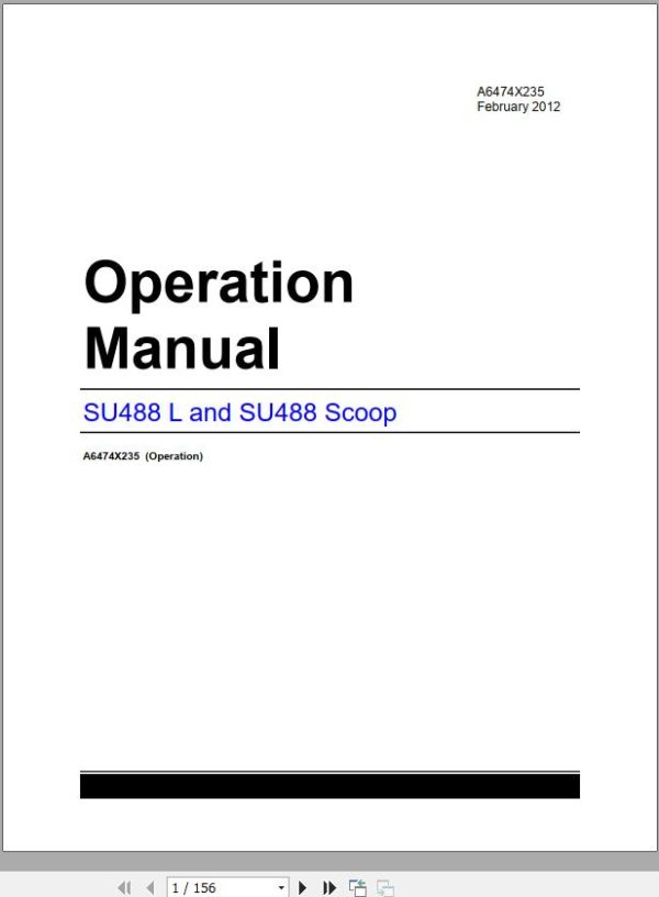 CAT Scoop 488L 488 4124 Operation and Maintenance Manual BI630012 1
