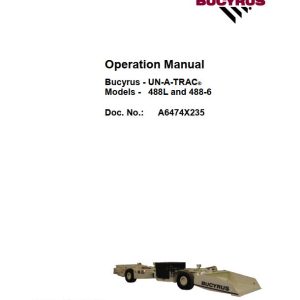 CAT Scoop 488XL 488 4050 Operation and Maintenance Manual BI629946 1
