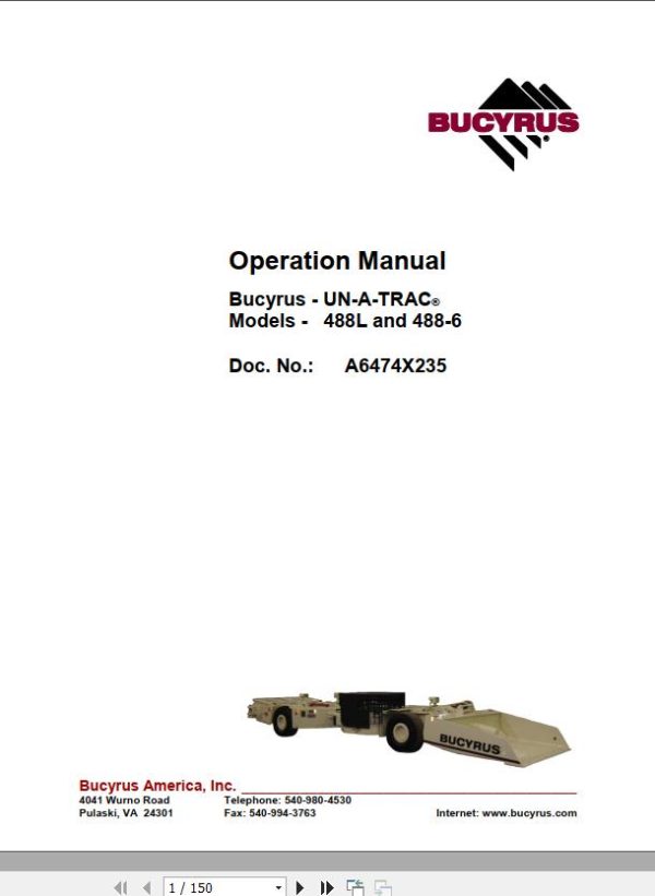 CAT Scoop 488XL 488 4050 Operation and Maintenance Manual BI629946 1