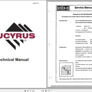 CAT Scoop Kessler Axle Service Manual Parts Manual BI377712 EN DE 1