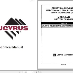 CAT Scoop LA12C China Battery Charger Operation and Maintenance Manual BI000848 1