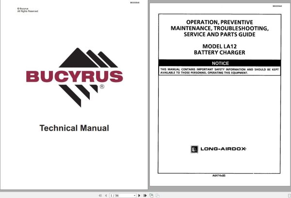 CAT Scoop LA12C China Battery Charger Operation and Maintenance Manual BI000848 1