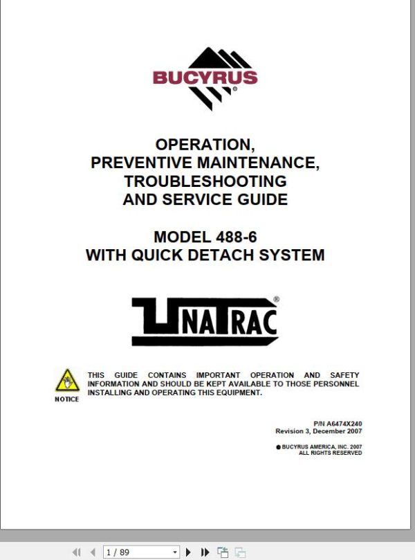 CAT Scoop SU488 488 2772 Battery Automatic Watering System Operation and Maintenance Manual BI629745 1