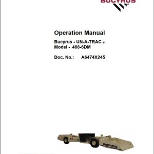 CAT Scoop SU488 DM 488 2753 Operation and Maintenance Manual BI629726 1