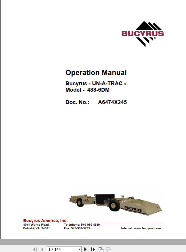 CAT Scoop SU488 DM 488 2753 Operation and Maintenance Manual BI629726 1