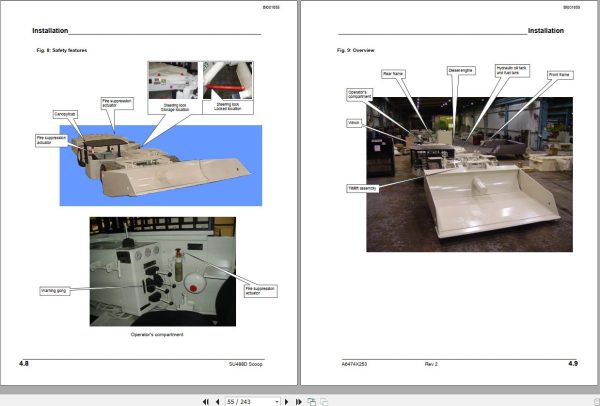 CAT Scoop SU488 DM 488 2854 AC Dual Tram Motors Operation Manual BI001855 2