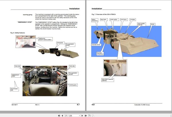 CAT Scoop SU488 DM Operation and Maintenance Manual BI016877 2