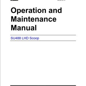 CAT Scoop SU488 LHD 488 2832 to 488 2861 Operation and Maintenance Manual BI002301 1