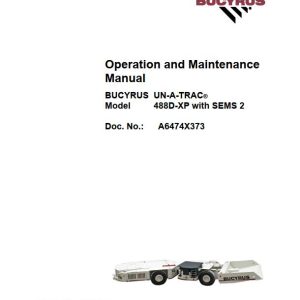 CAT Scoop SU488D Operation and Maintenance Manual BI000944 1