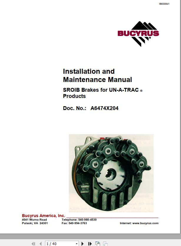 CAT Scoop Un A Trac Sroib Brakes Operation and Maintenance Manual BI000841 1