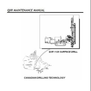 CAT Surface Drill QXR1120 Operation and Maintenance Manual BI620146
