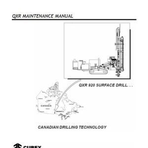 CAT Surface Drill QXR920 Operation and Maintenance Manual BI620144