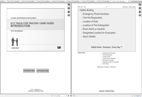 CAT Track Type Tractor D11T Global Service Learning Technical Presentation 1