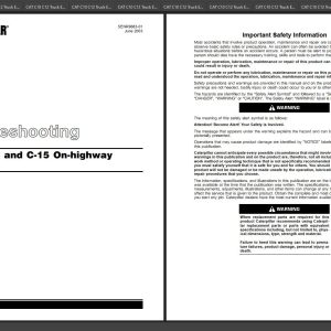 CAT Truck Engine C10 C12 Manual Schematic Electrical Troubleshooting 1