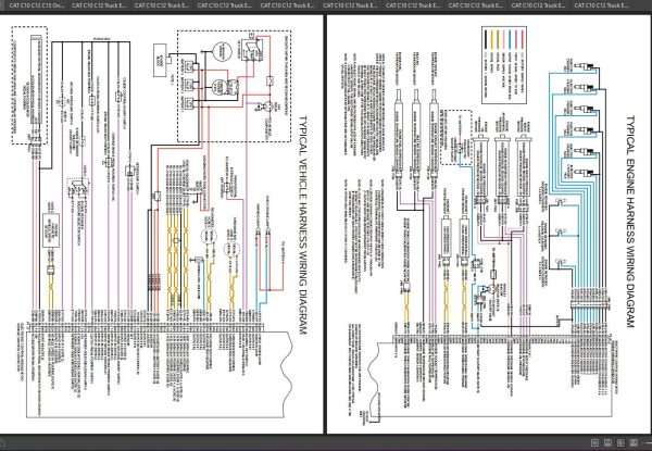 CAT Truck Engine C10 C12 Manual Schematic Electrical Troubleshooting 2