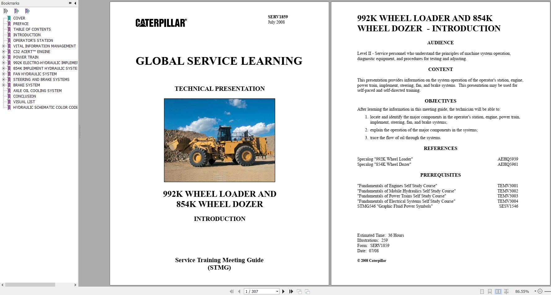 CAT Wheel Loader 992K and Wheel DOzer 854K Global Service Learning Technical Presentation 1