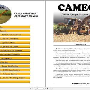 Cameco Harvester CH3500 Operators Manual