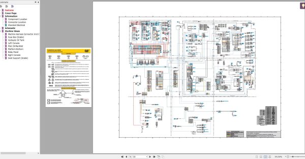 Caterpillar Excavator 308C CR Electrical System Schematic KCX282 UP 2011 2