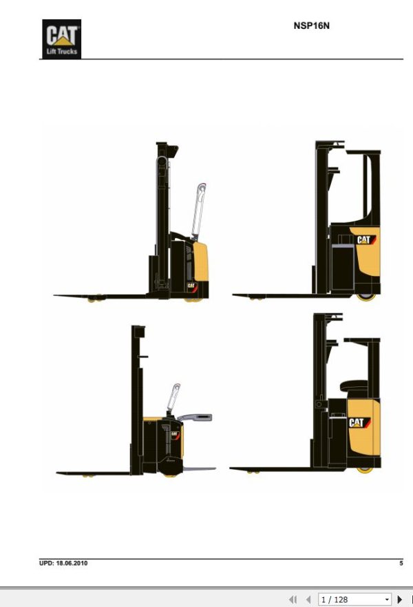 Caterpillar Lift Truck NSP16N Spare Parts Catalog 1