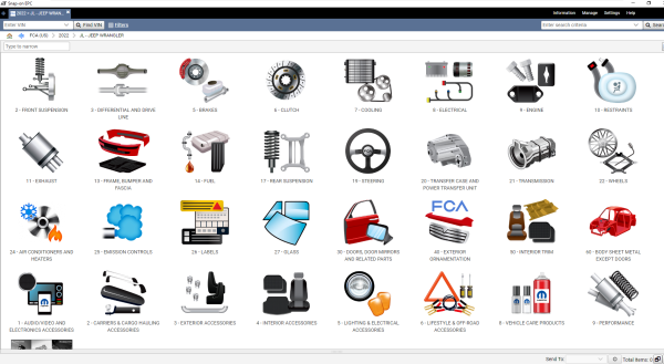 Chrysler Fiat FCA EPC5 International 06.2022 Spare Parts Catalogue 5