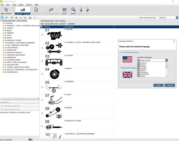 Claas Parts Doc 2.2 08.2022 Agricultural Updated 738 EPC Spare Parts Catalog DVD 3