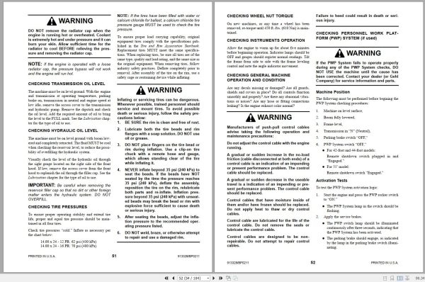 Gehl Telescopic Handler RS10 44 RS10 55 RS12 42 Operators Manual 913328 02 2