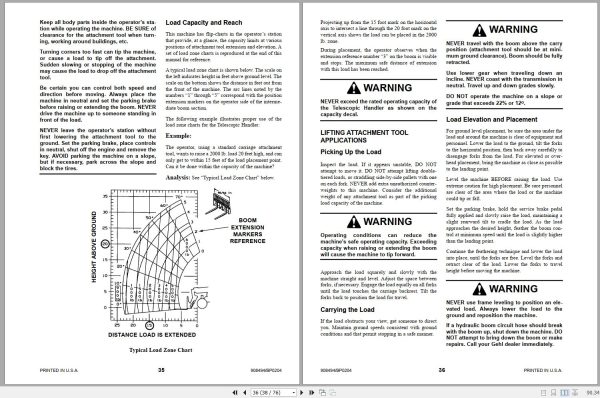 Gehl Telescopic Handler RS5 Operators Manual 908494B 2