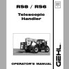 Gehl Telescopic Handler RS6 RS8 Operators Manual 908491B 1