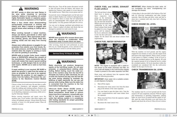 Gehl Telescopic Handlers DL7 DL9 DL11 DL12 GEN2 Operators Manual 50960102 07 2