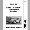 Gehl Telescopic Loader AL730 Operators Manual 908448 1