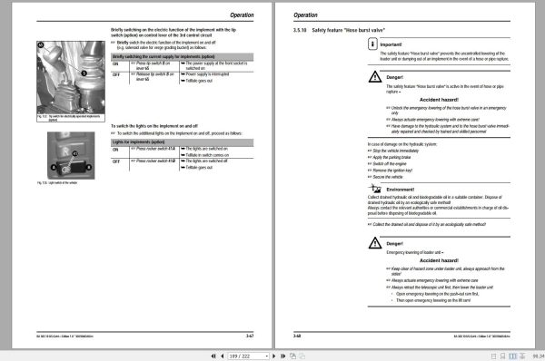 Gehl Telescopic Wheel Steer 721T Operators Manual 909887 2