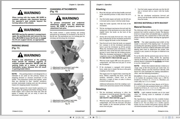Gehl Utility Loader AL20 DX Series II Operators Manual 918024B 2