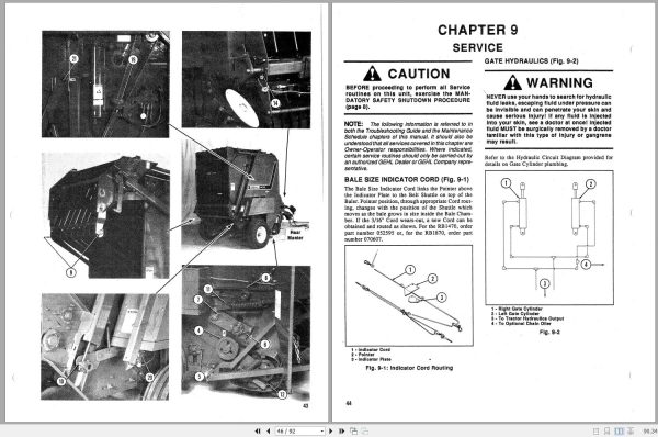 Gehl Variable Chamber RB1470 RB1870 Operators Manual 904578A 2