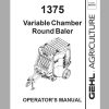 Gehl Variable Chamber Round Baler RB1375 Operators Manual 907578 1