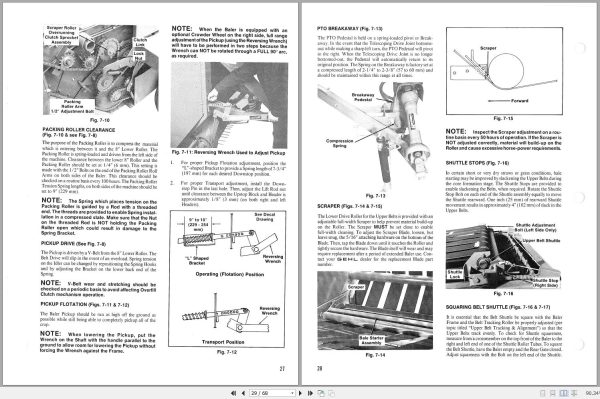 Gehl Variable Chamber Round Baler RB1465 RB1865 Operators Manual 904112A 2