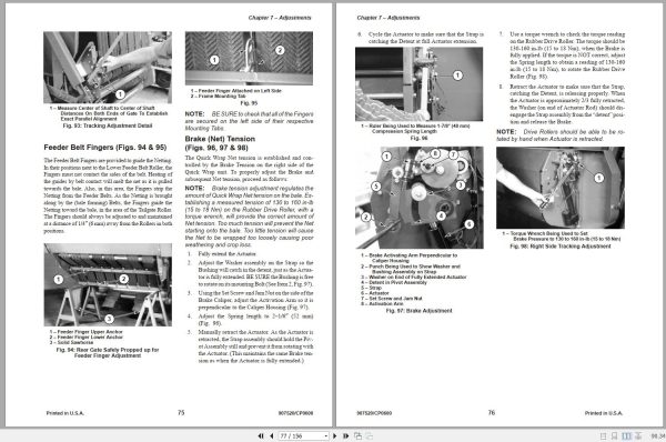 Gehl Variable Chamber Round Balers RB1475 RB1875 Operators Manual 907520C 2
