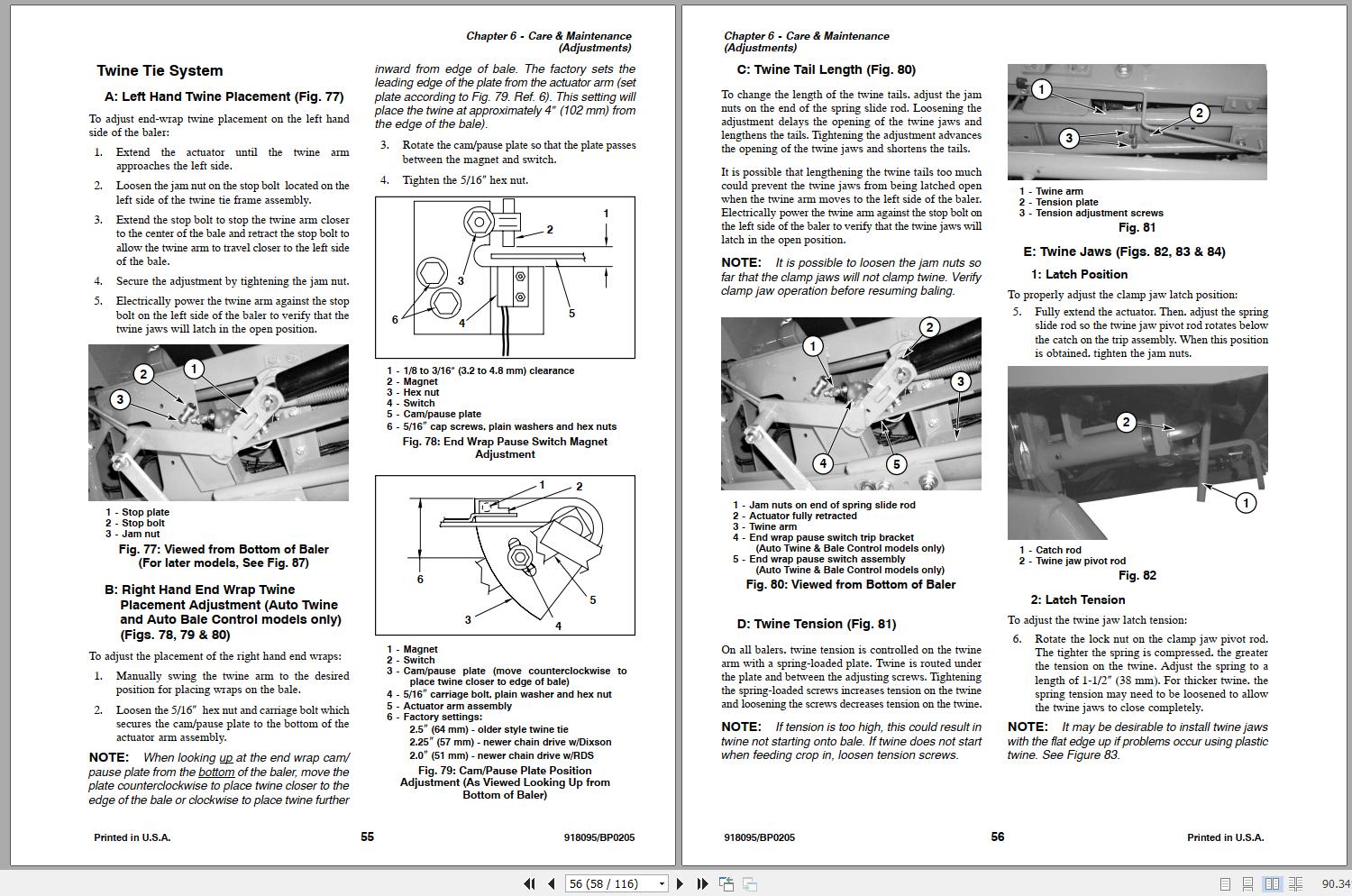 Gehl Variable Chamber Round Balers RB2480 RB2580 RB2680 RB2780 RB2880