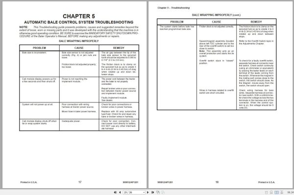 Gehl Variable Chamber Round Balers RB2580 RB2680 RB2880 Operators Manual 909812 2