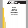 Gehl Vertical Lift Track Loader VT320 Operators Manual 50940474 06 1