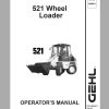 Gehl Wheel Steer 521 Operators Manual 909881 1