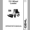 Gehl Wheel Steer 721 Operators Manual 909885 1