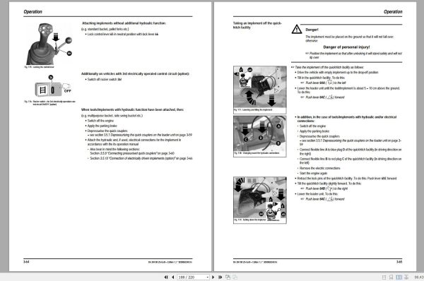 Gehl Wheel Steer 721 Operators Manual 909885 2