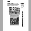 Gehl Wheel Steer Loader 280 Operators Manual 918112 02 1