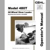 Gehl Wheel Steer Loader 480T Operators Manual 08 1