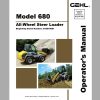 Gehl Wheel Steer Loader 680 Operators Manual 918121 08 1