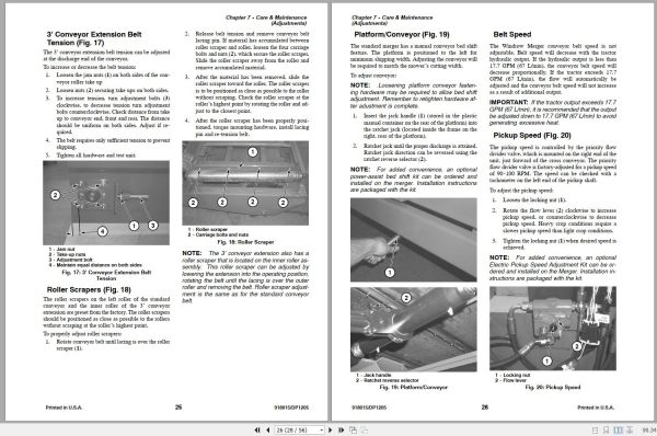 Gehl Windrow Merger WM2109 Operators Manual 918015D 2
