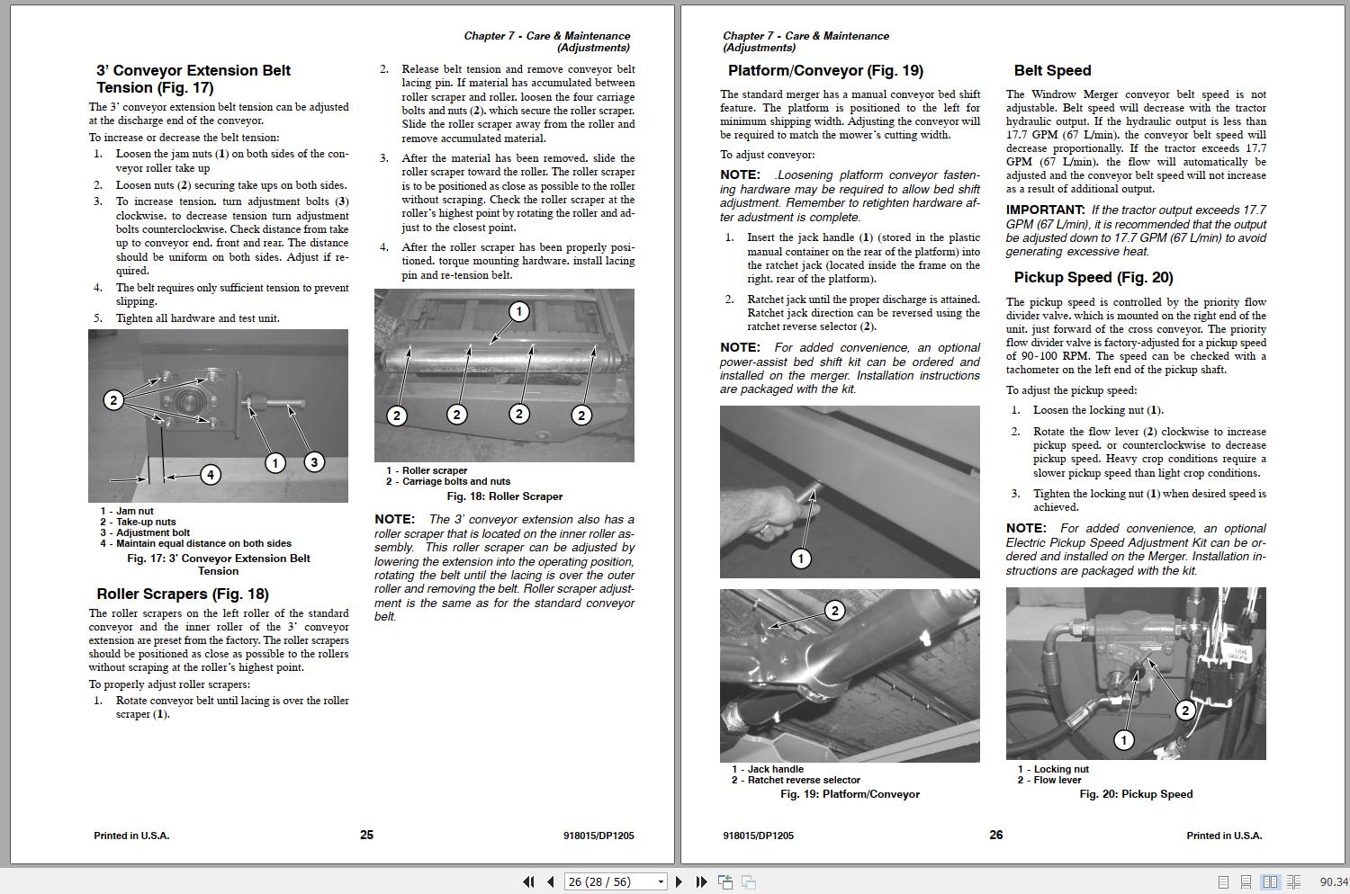 Gehl Windrow Merger WM2109 Operator's Manual 918015D