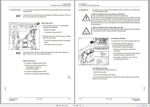 Grove Crane GMK 3060L 1 Operation Manual 1