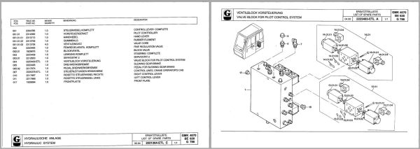 Grove Crane GMK 4070 Parts Catalog Operation Manual 1